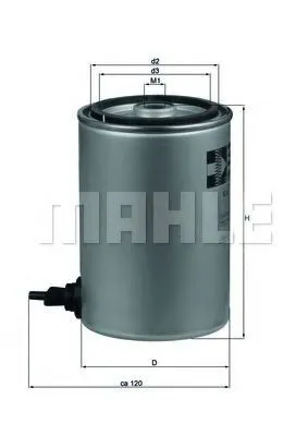 Топливный фильтр KC87D Mahle Original